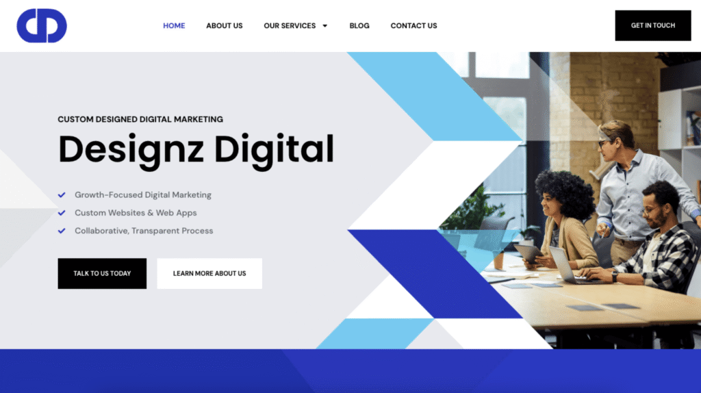 Designz Digital website preview